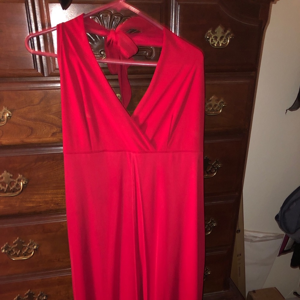 Bold 2x Halter Top Jumpsuit-Dress